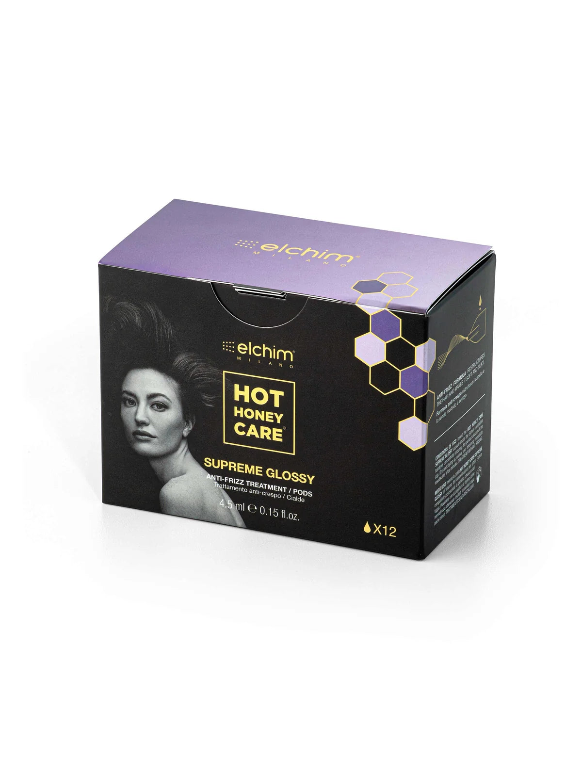 Elchim Hot Honey Care Supreme Glossy – Traitement Anti-Frisottis (12 Pods)
