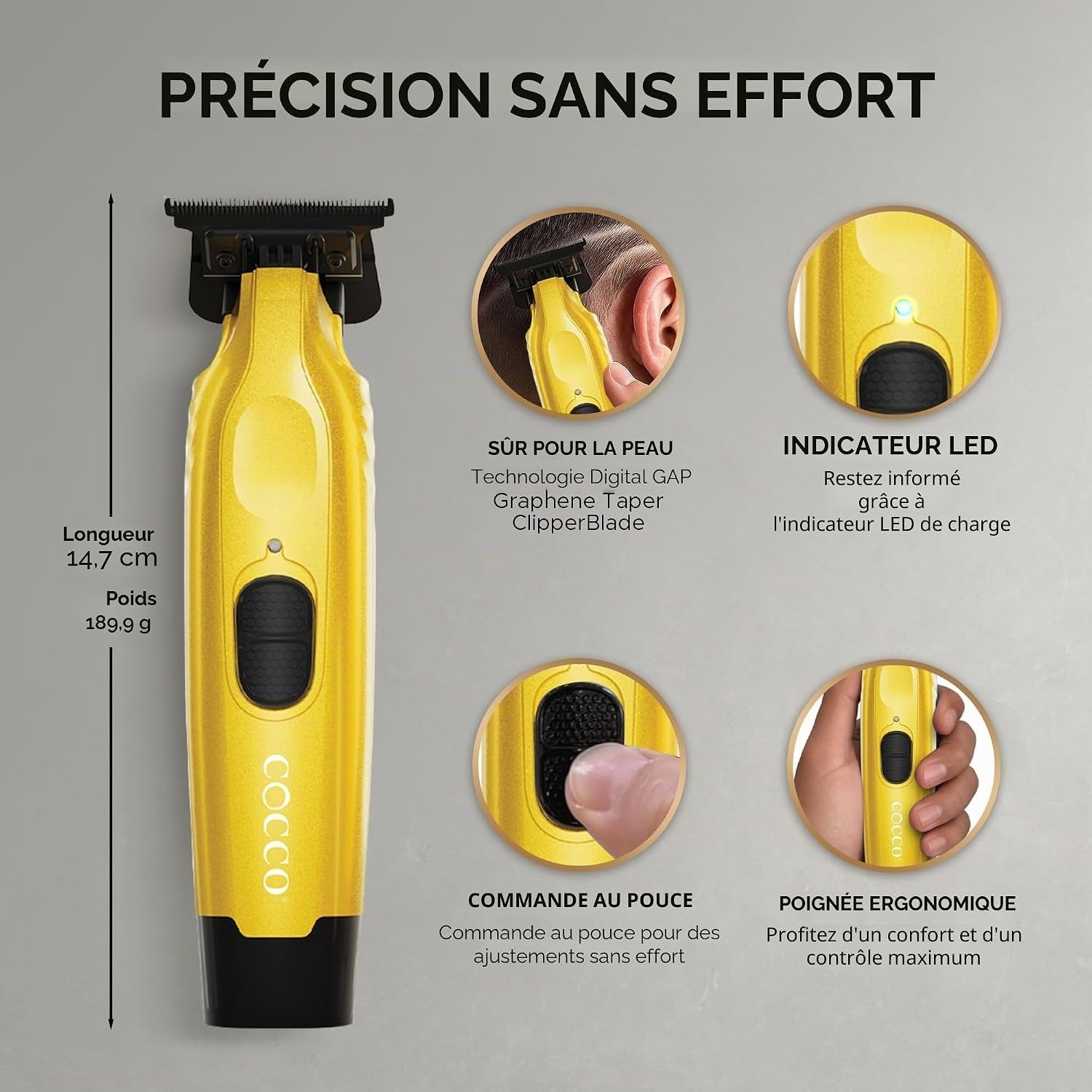 Cocco HyperVeloce Pro – Tondeuse de Précision Professionnelle